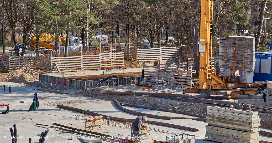 07.03.2023 - Baustelle an der Quiddestraße Haus für Kinder in Neuperlach